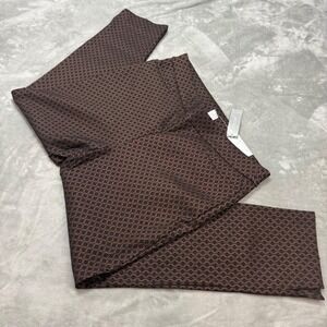 Chico's So Slimming‎ 360 Brigitte Wine Geo Slim Ankle Pants 2.5R (US 14R)